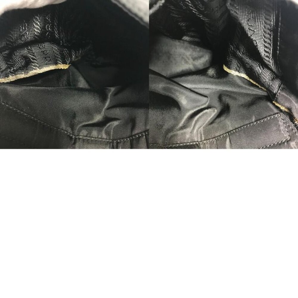 Prada Boston Bag Triangle Logo Plate Nylon Black - Picture 9 of 9